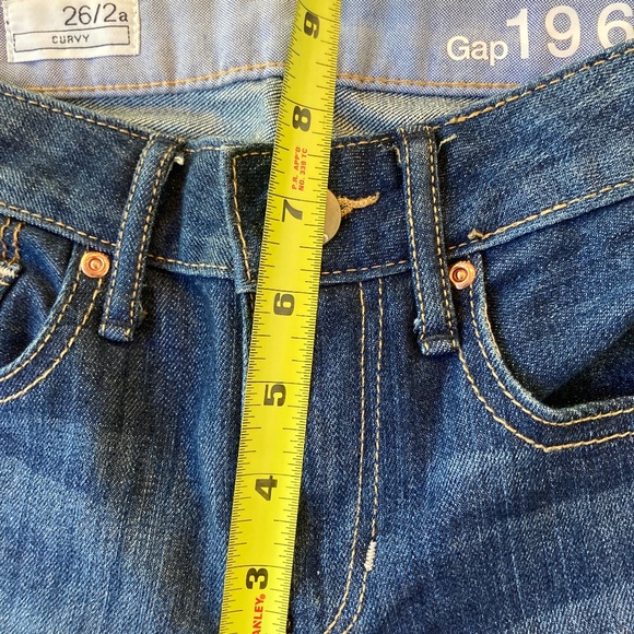 Gap Jeans Women's sz 26/2  Curvy Bootcut Medium Wash Low Rise Stretch - Picture 5 of 10